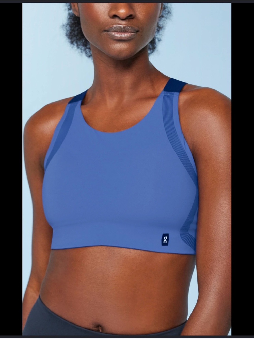 NWT On Cloud performance sports bra women's S blue